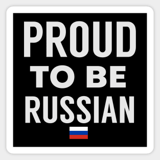 Proud To Be Russian Sticker